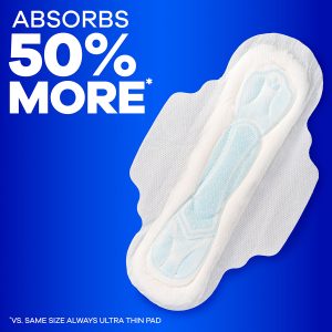Always Maxi Size 3 Extra Long Super Pads with Wings, Unscented