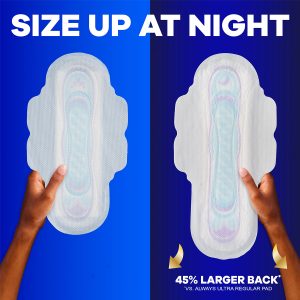 Always Ultra Thin Size 2 Long Super Pads Without Wings, Unscented
