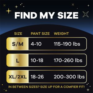 Always ZZZ Disposable Overnight Period Underwear for Women Size S M