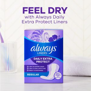 Always Daily Extra Protect Liners, Extra Long Scent